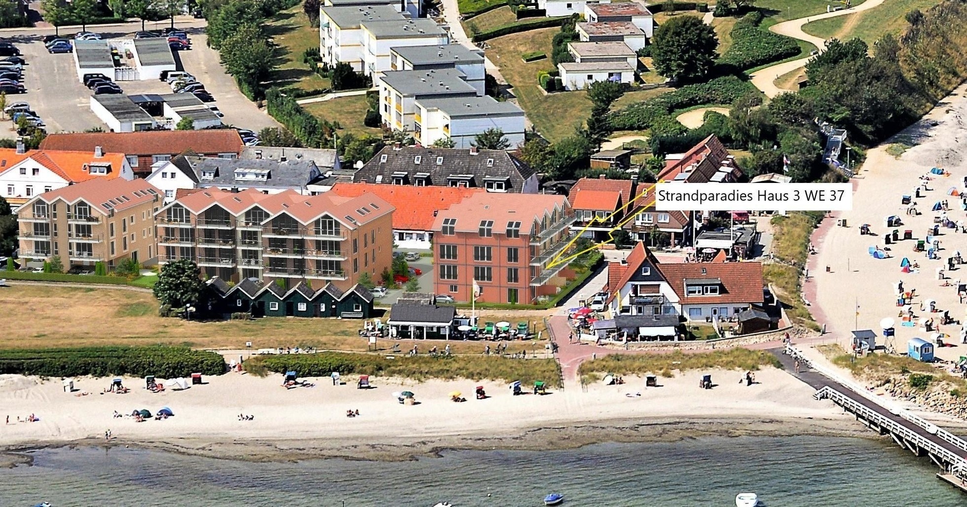 Meeresblick "Strandparadies" Haus 3 WE 3 Ferienwohnung  Holsteinische Ostseeküste