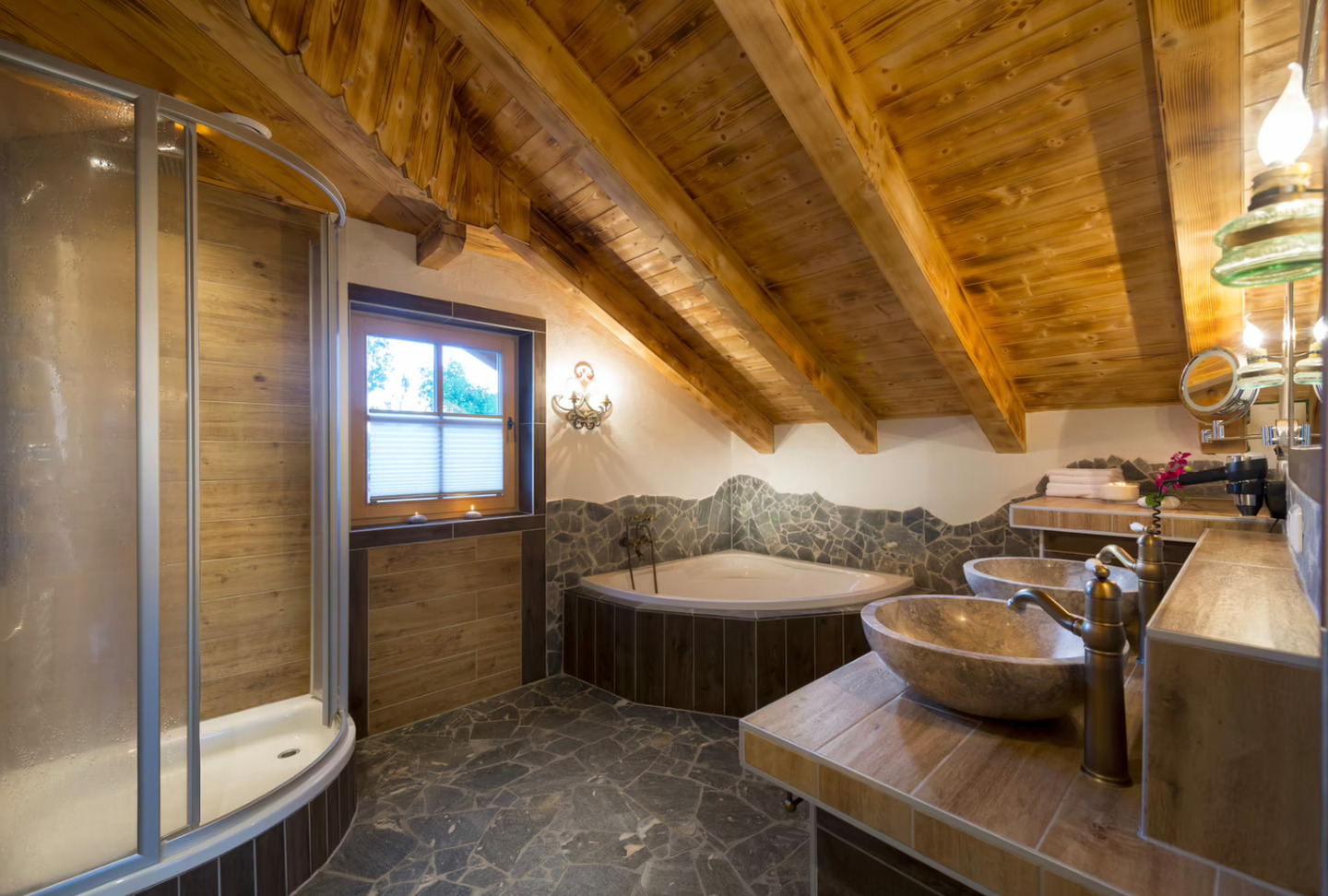 Chalet  mit HotPot, Saunahütte Steinbock by FeWo-Plancom St. Martin (STMA104) — Foto 13