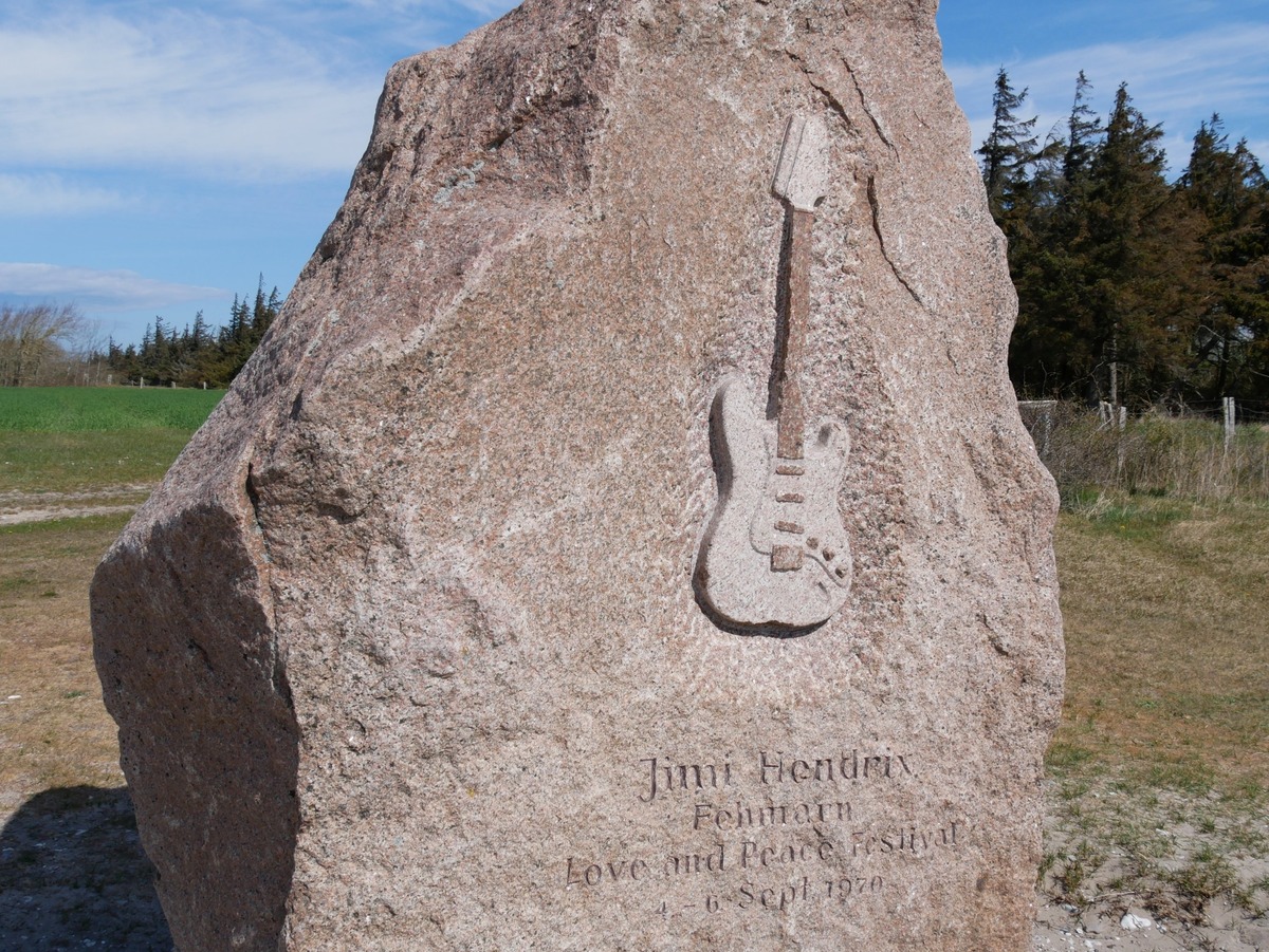 The Jimi Hendrix memorial on Fehmarn
