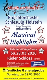 &Ouml;ffentliche Generalprobe des Schleswig Holstein Projektorchesters – und Sie k&ouml;nnen dabei sein!