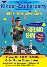 "Grömitzer Kinder-Zauberparty" mit unserem Küstenzauberer Bruno Ehm