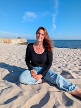 Yoga am Strand mit Anne