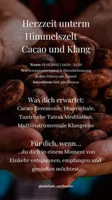 Herzzeit unterm Himmelszelt - Cacao & Klang