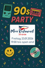 90er Party im Meer Restaurant