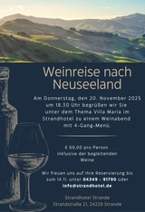 Weinreise nach Neuseeland im Strandhotel