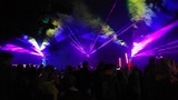 Imposante Lasershow im Kurpark