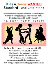 Kids & Teens WANTED Standard- und Lateintanz